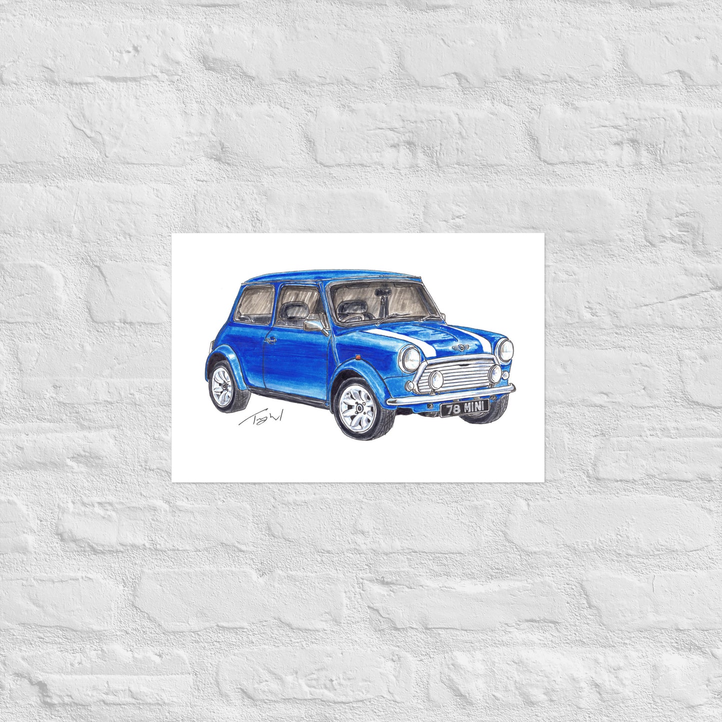 1978 M Cooper Blue Poster