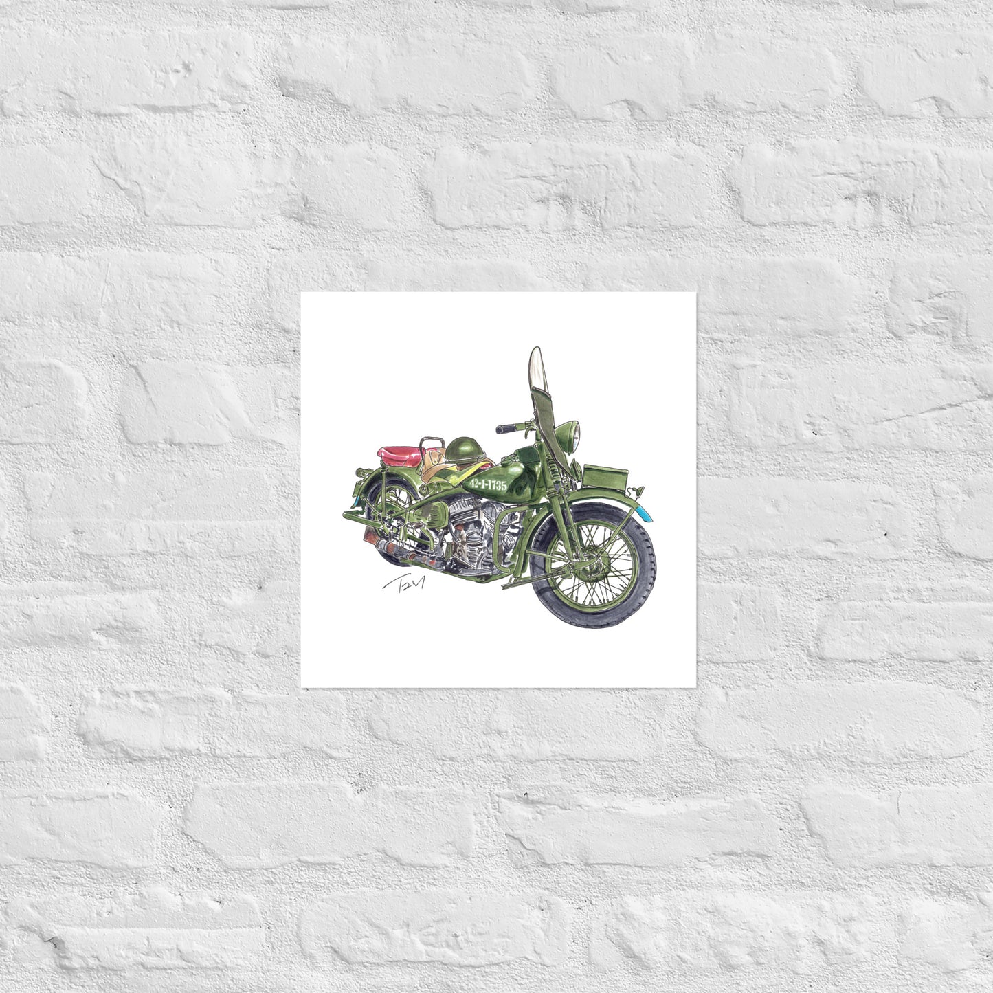 Model 42 WLC HD Motorcycle Poster