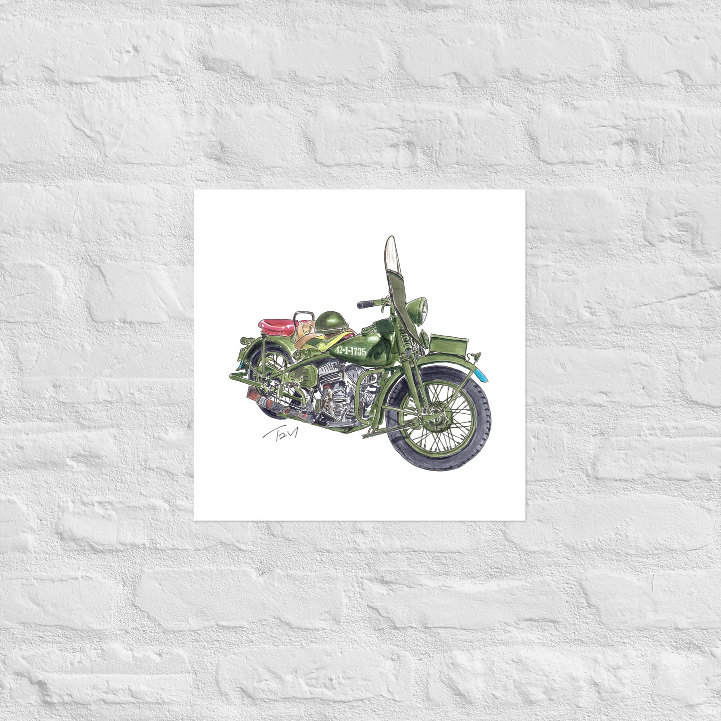 Model 42 WLC HD Motorcycle Poster