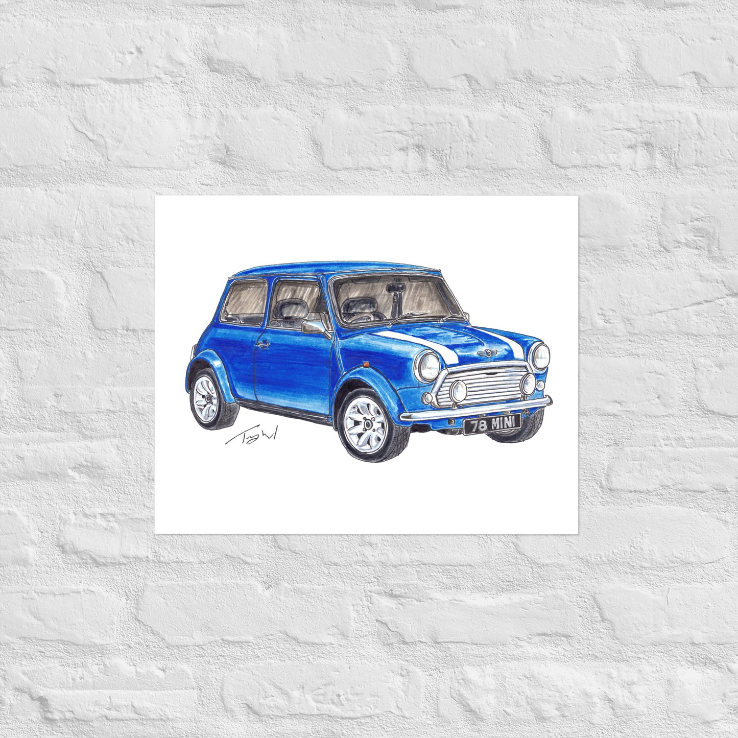 1978 M Cooper Blue Poster