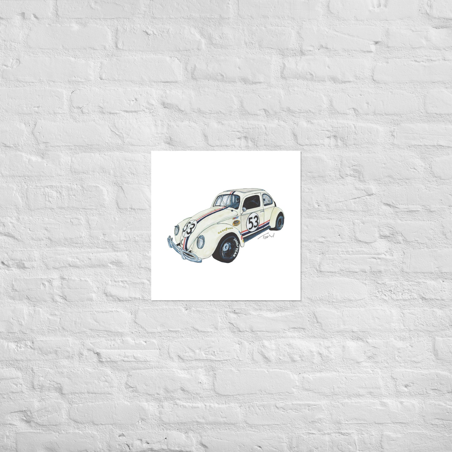 NASCAR Herbie Poster