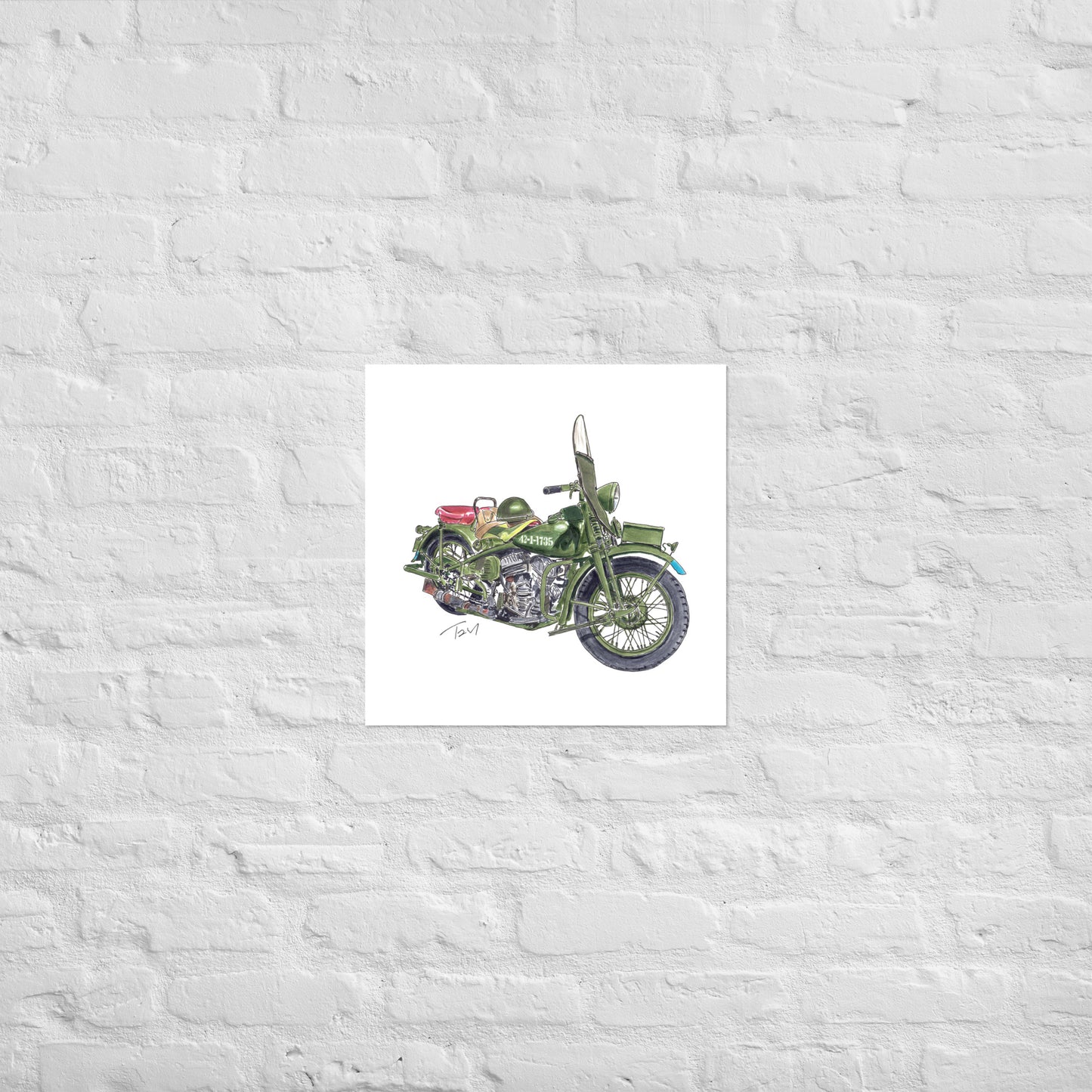 Model 42 WLC HD Motorcycle Poster