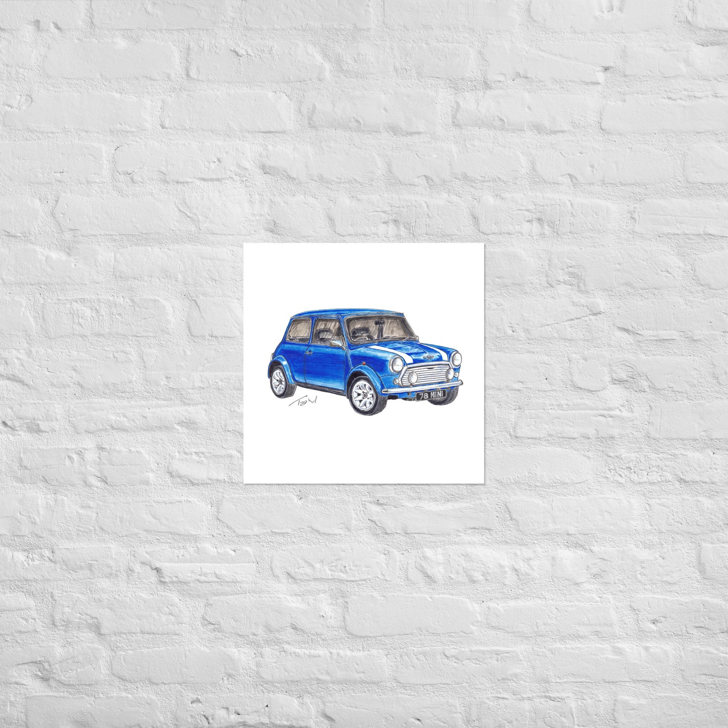 1978 M Cooper Blue Poster