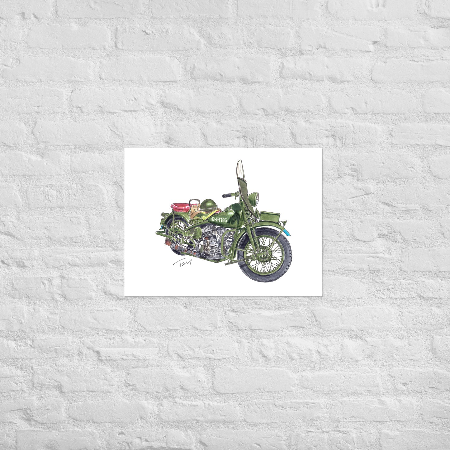 Model 42 WLC HD Motorcycle Poster