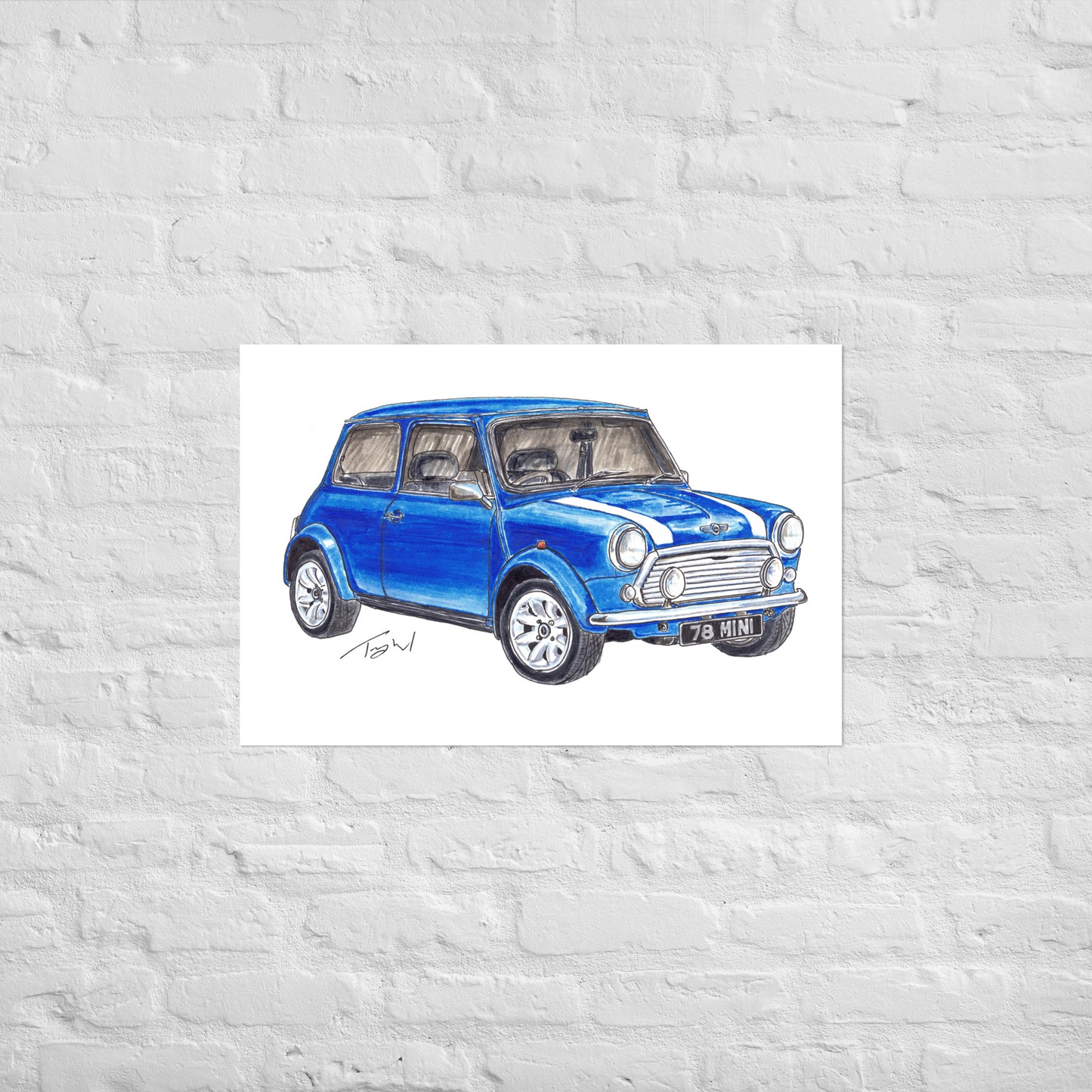 1978 M Cooper Blue Poster