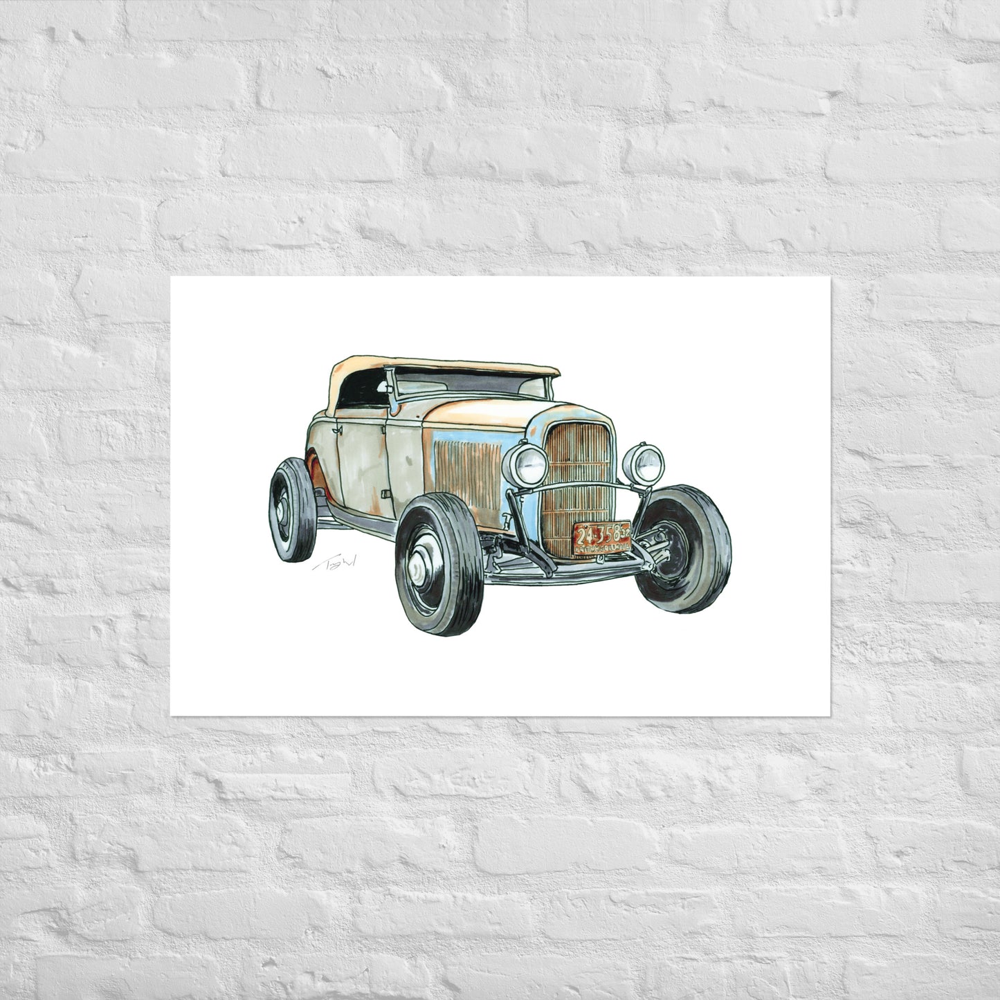 1932 F BF Roadster Poster