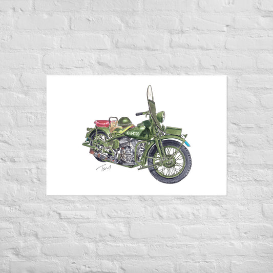 Model 42 WLC HD Motorcycle Poster