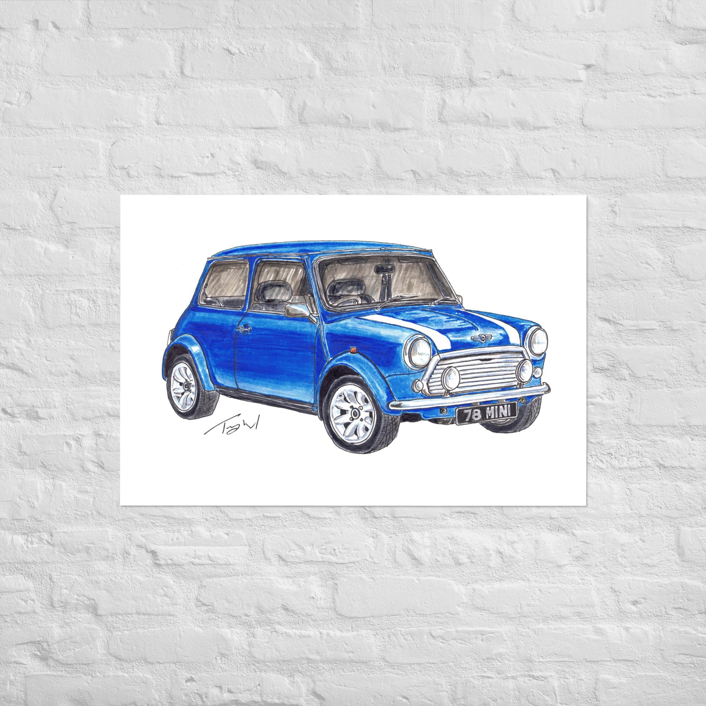 1978 M Cooper Blue Poster