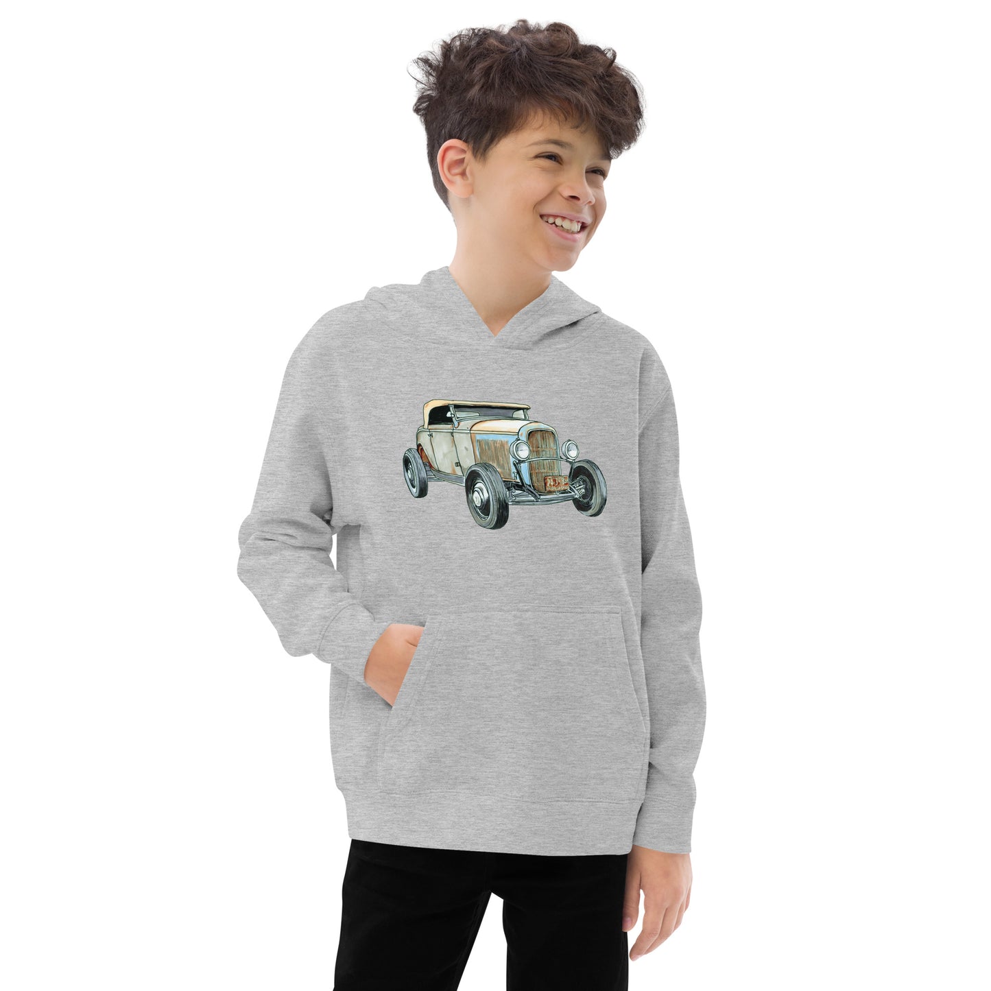 1932 F BF Roadster Kids fleece hoodie