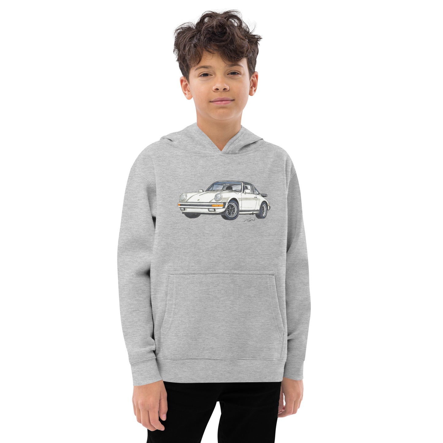 1986 911 Targa White Kids fleece hoodie