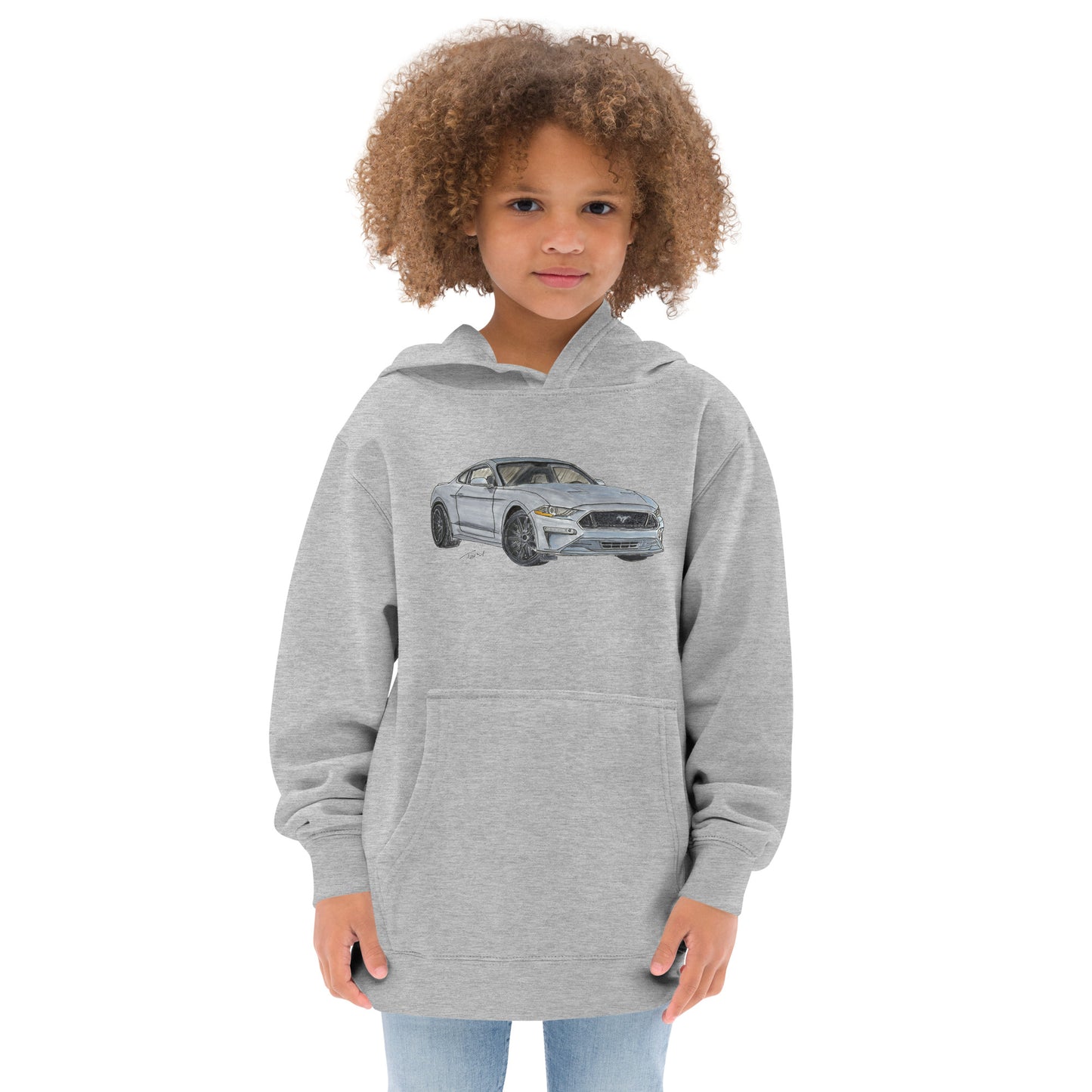 2021 FM GT350 Silver Kids fleece hoodie