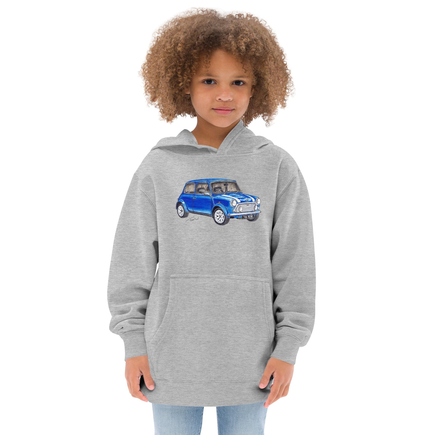 1978 M Cooper Blue Kids fleece hoodie