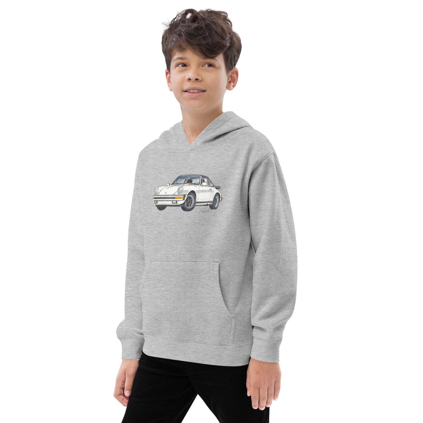 1986 911 Targa White Kids fleece hoodie