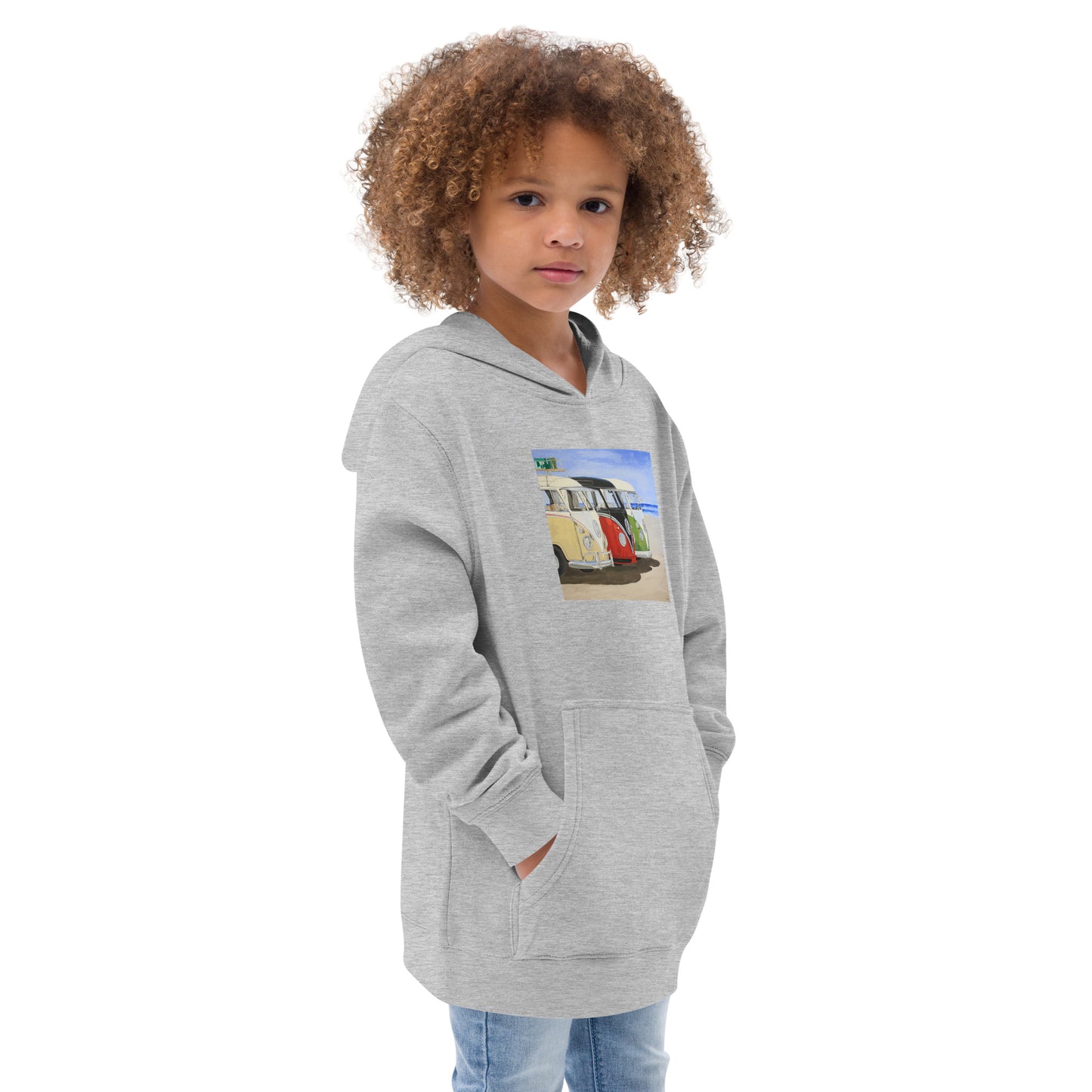 Dubs on the Beach Kids fleece hoodie