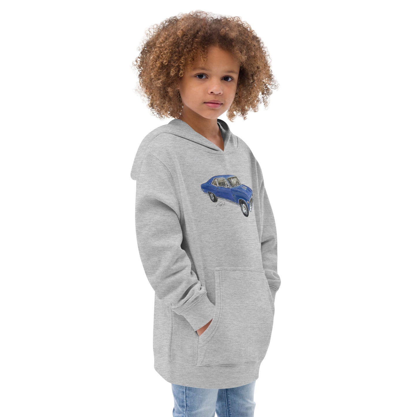 Classic 1970 Nova SS Kids fleece hoodie