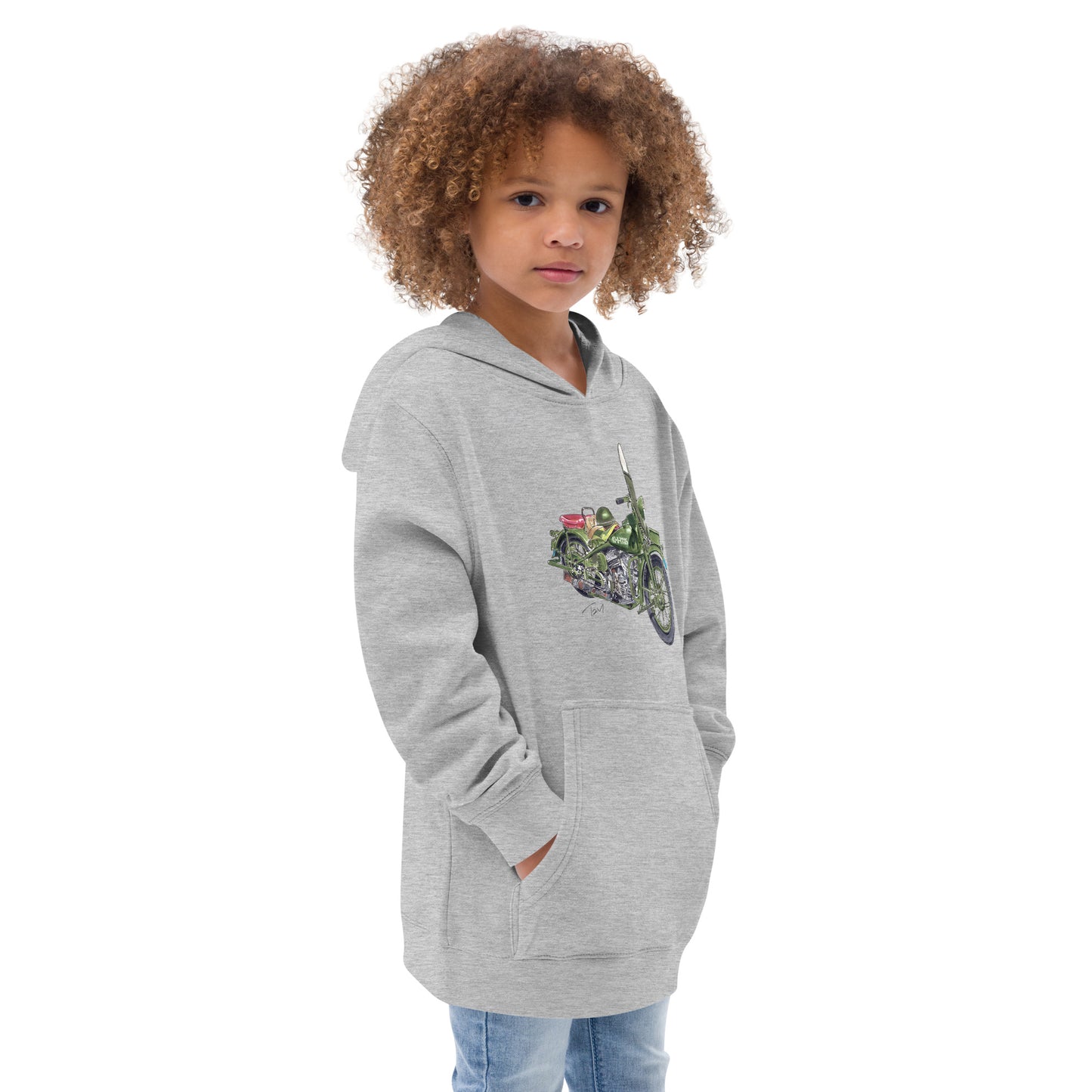 Model 42 WLC HD Motorcycle Kids fleece hoodie