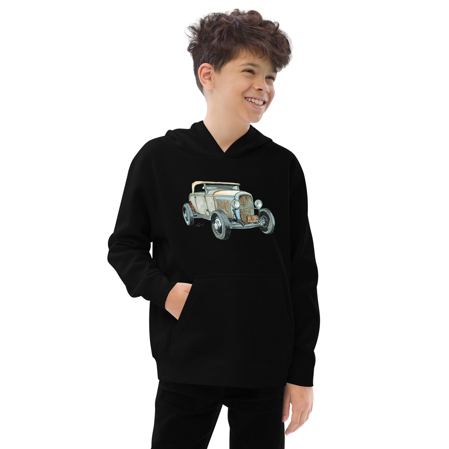 1932 F BF Roadster Kids fleece hoodie