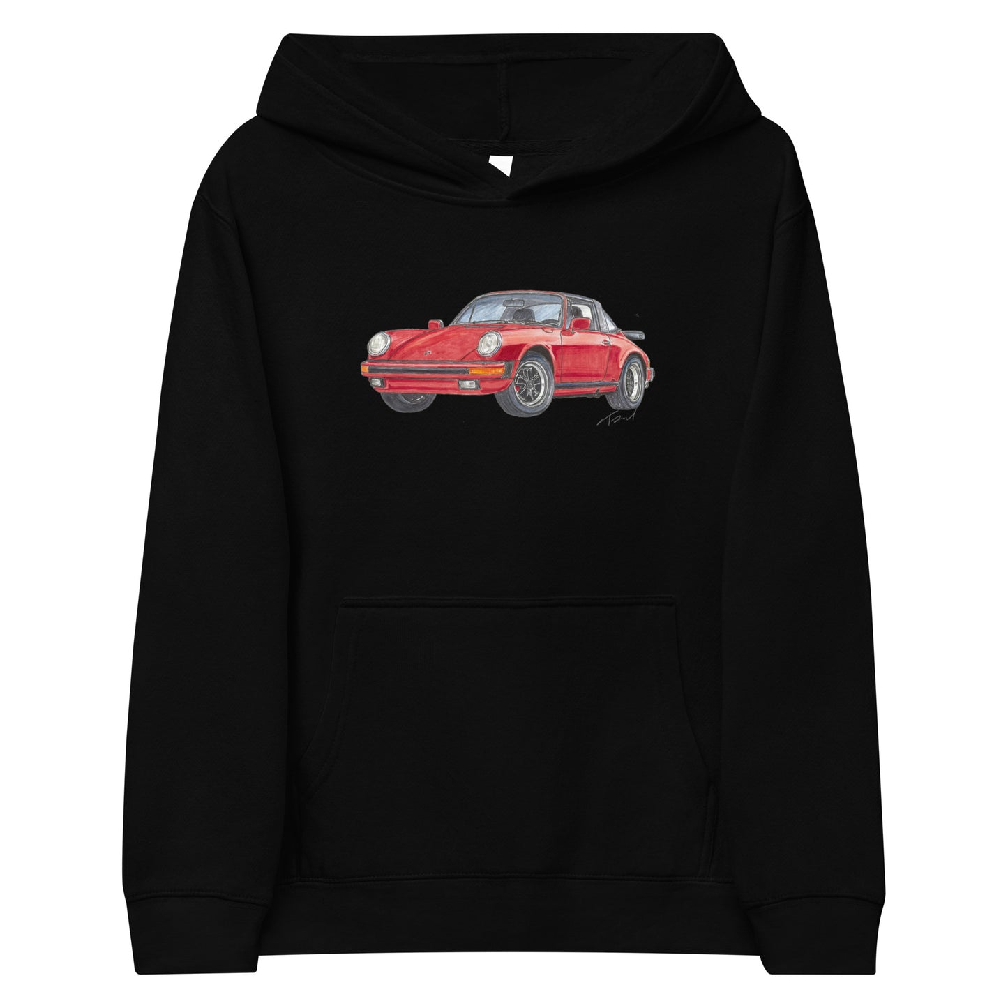 1975 911 Targa Red Kids fleece hoodie