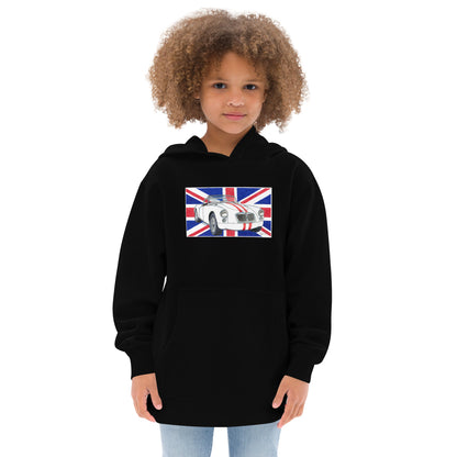 British 1962 MGA Union Jack Kids fleece hoodie