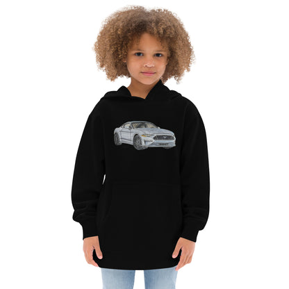 2021 FM GT350 Silver Kids fleece hoodie