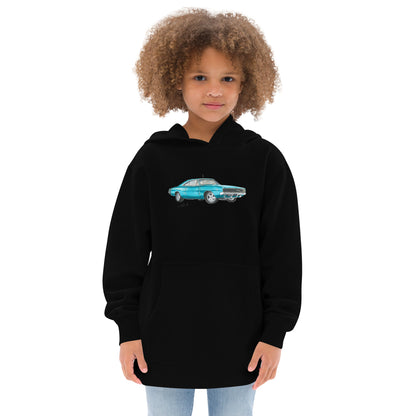 1968 Charger Blue Kids fleece hoodie