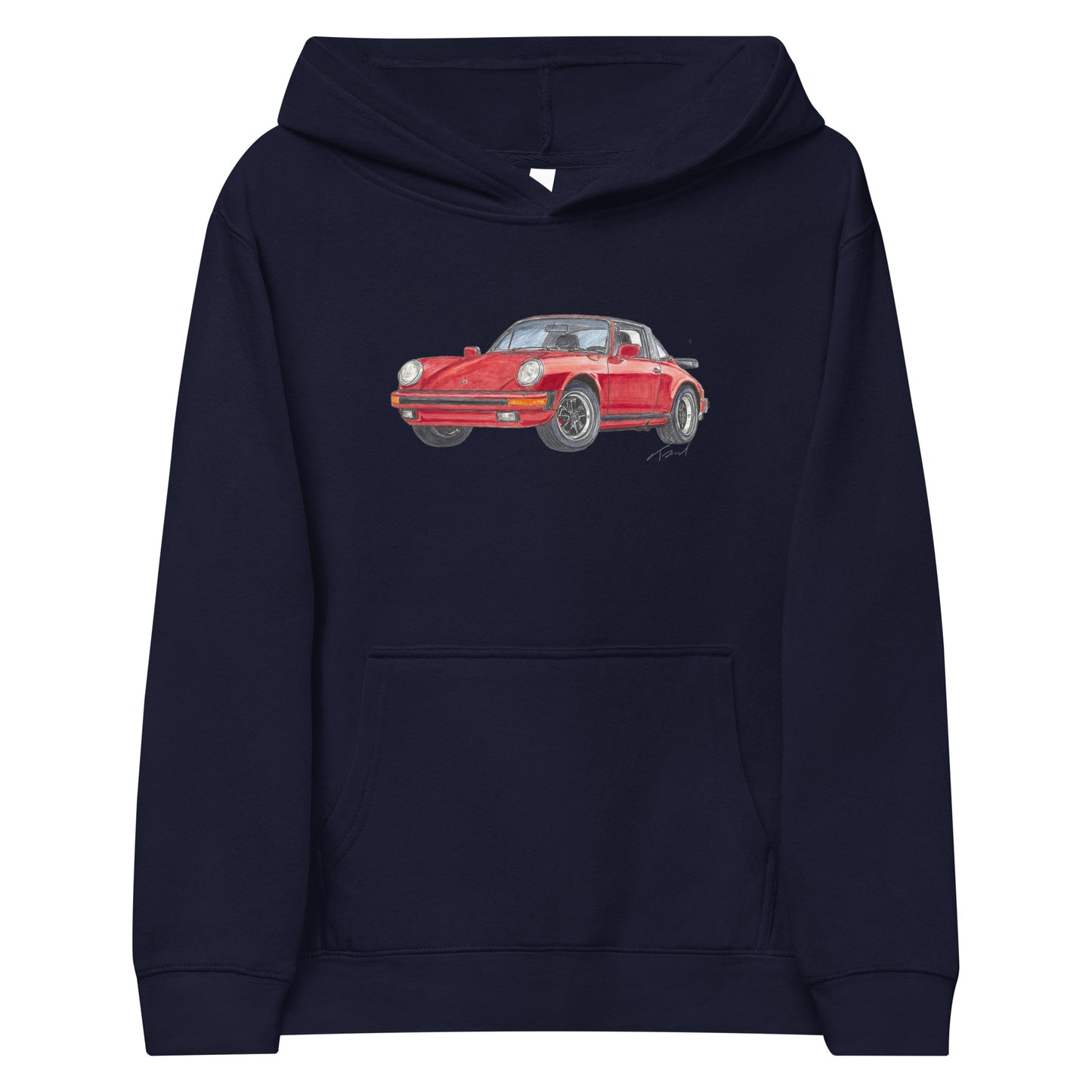 1975 911 Targa Red Kids fleece hoodie