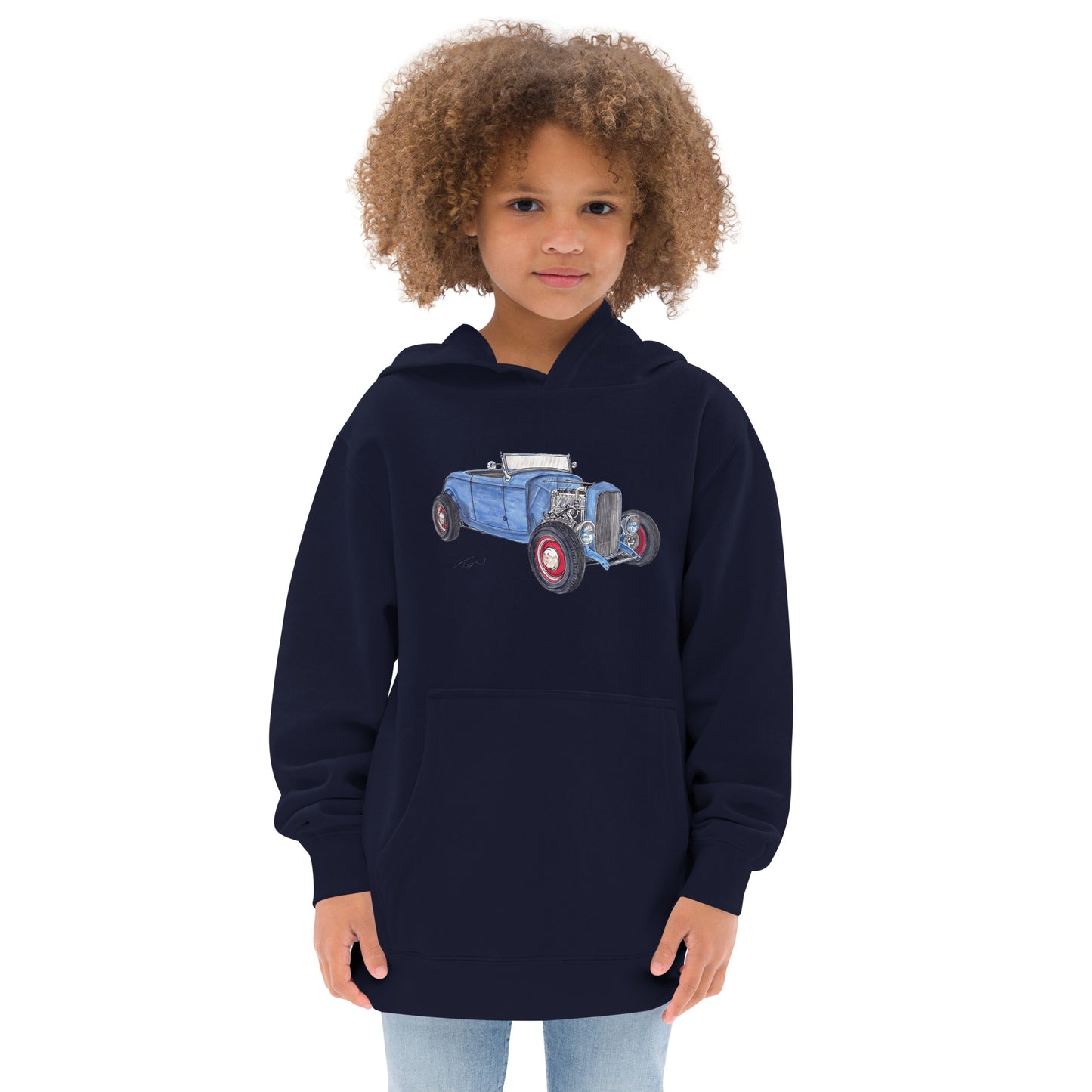 1932 F Roadster Flathead Kids fleece hoodie