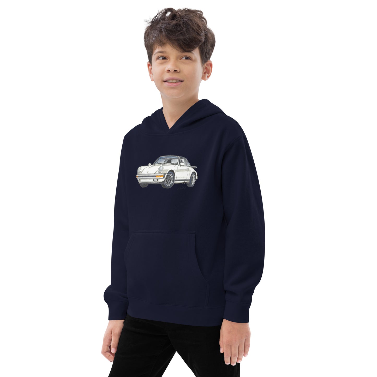 1986 911 Targa White Kids fleece hoodie