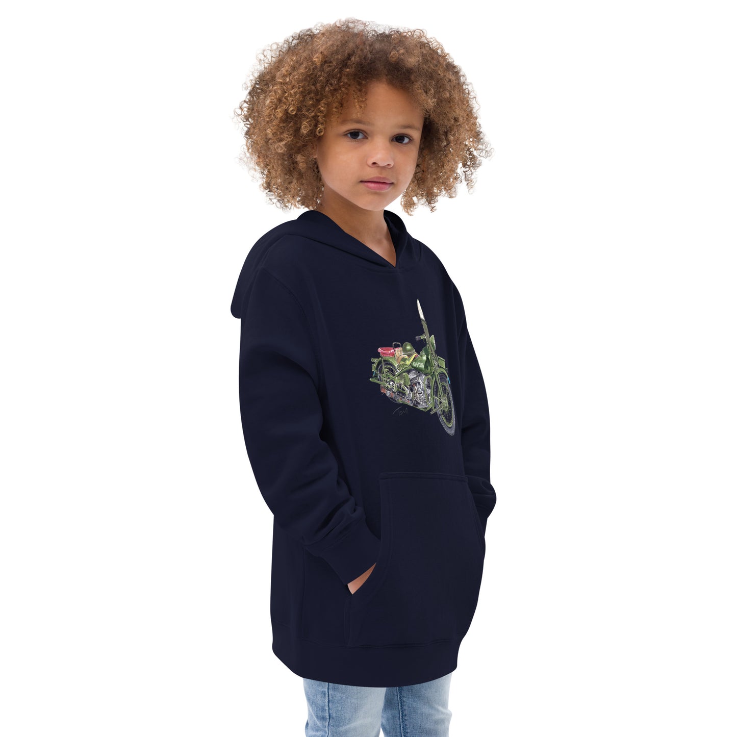 Model 42 WLC HD Motorcycle Kids fleece hoodie