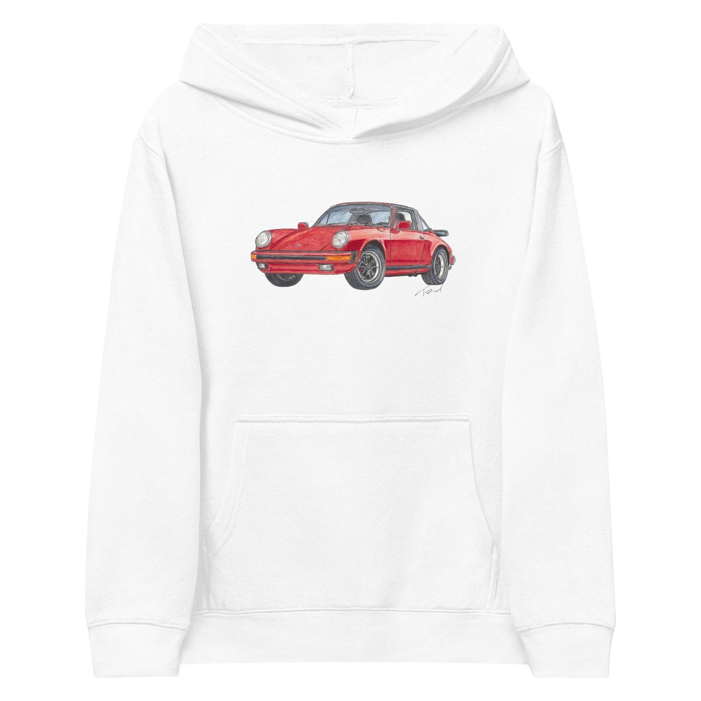 1975 911 Targa Red Kids fleece hoodie