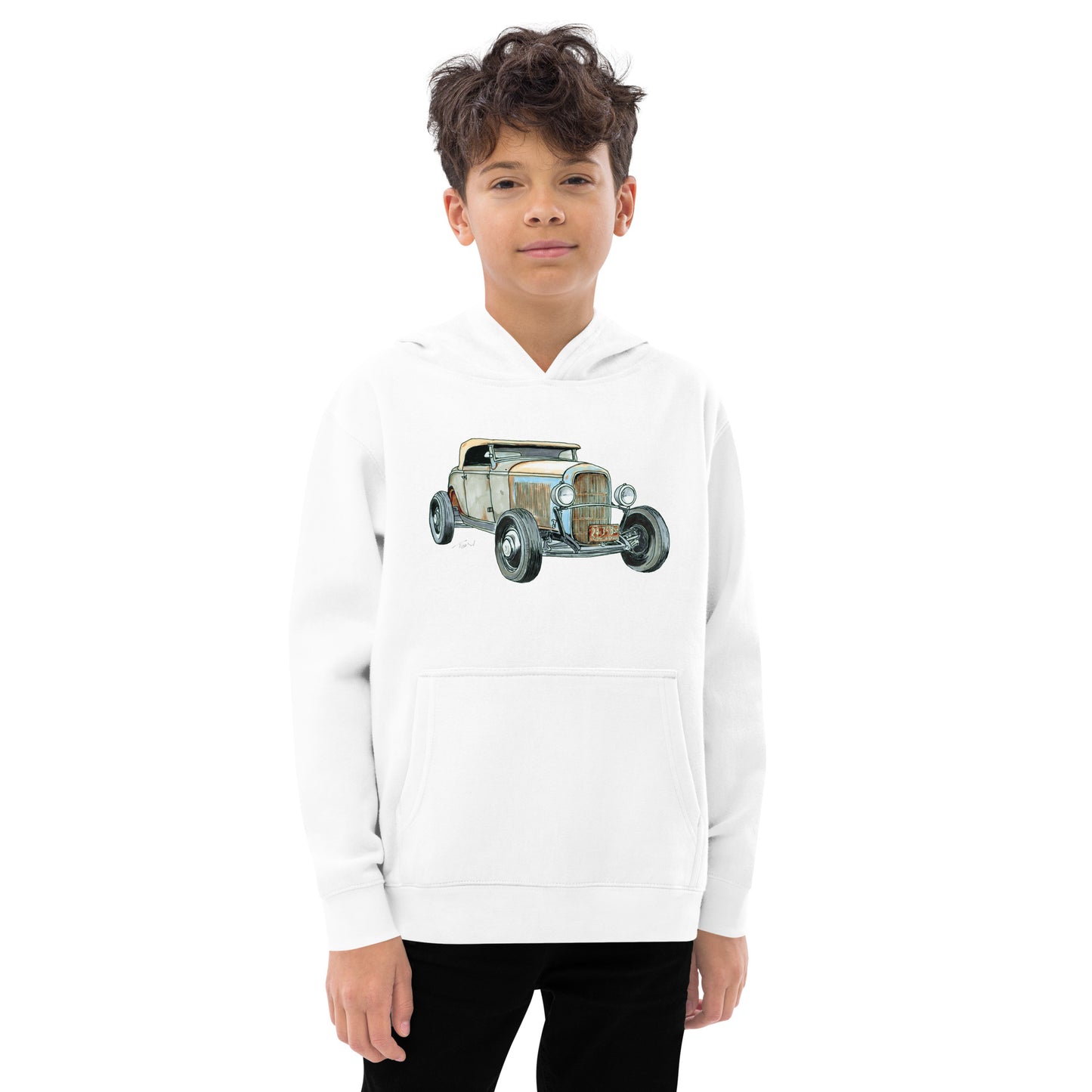 1932 F BF Roadster Kids fleece hoodie