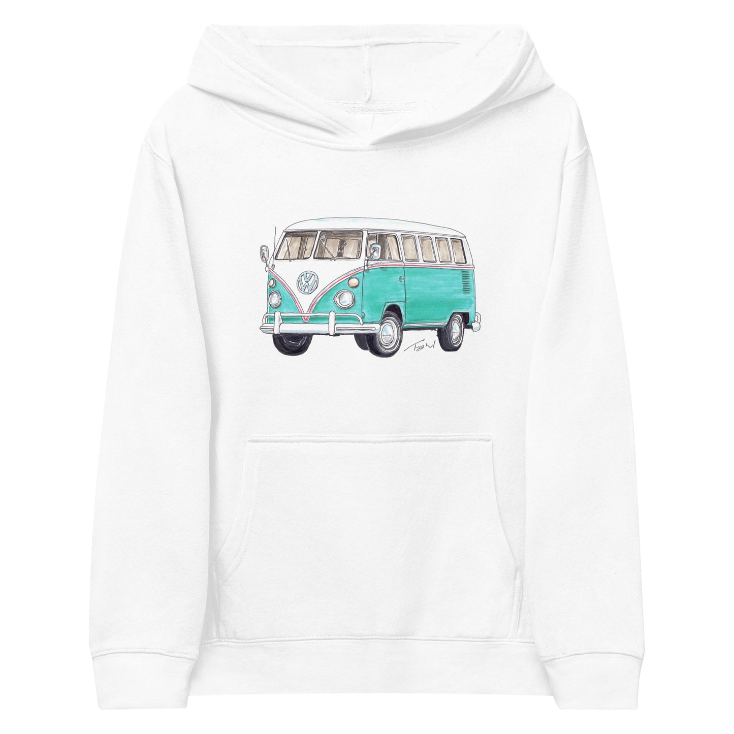 1967 Type2 Split Window Kids fleece hoodie