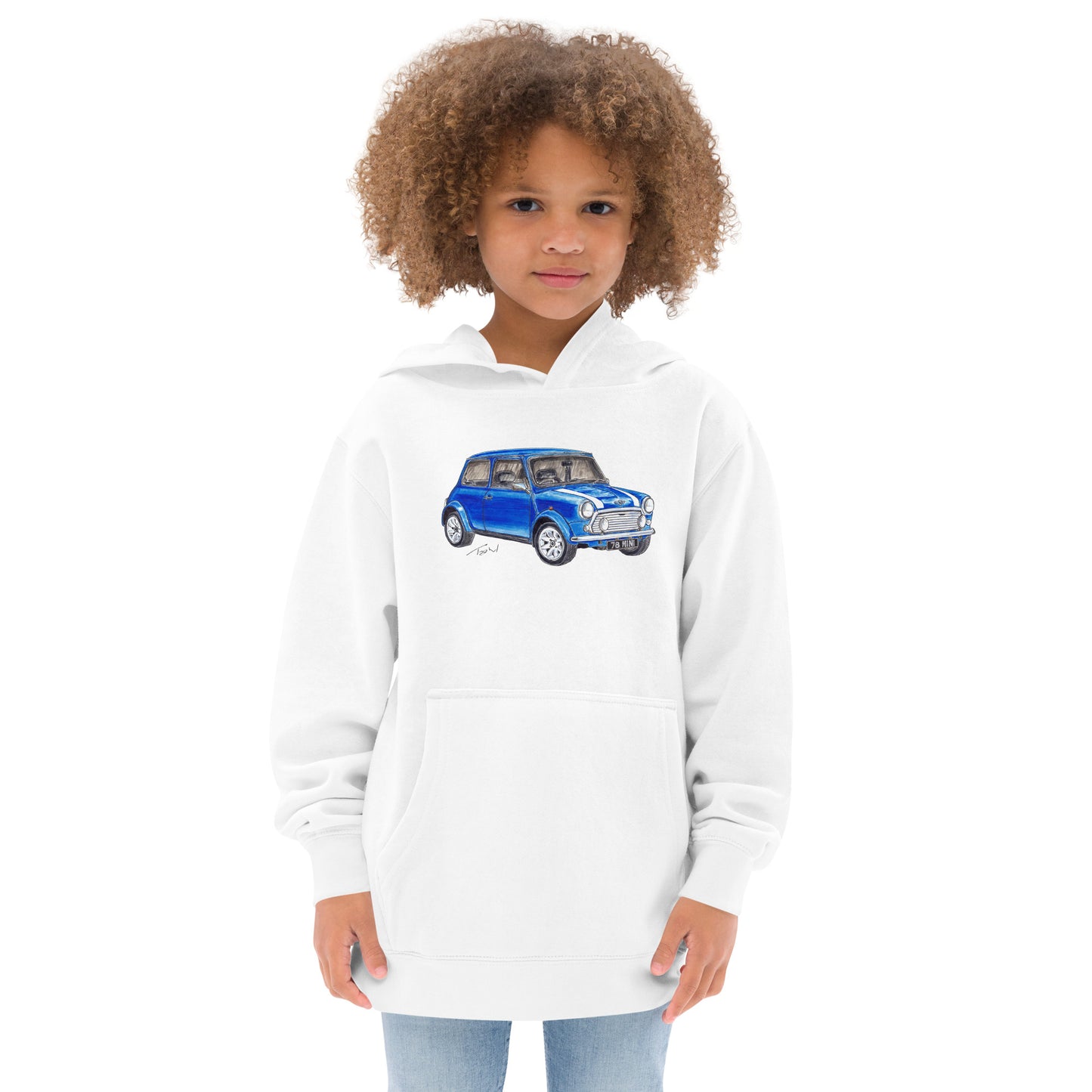 1978 M Cooper Blue Kids fleece hoodie