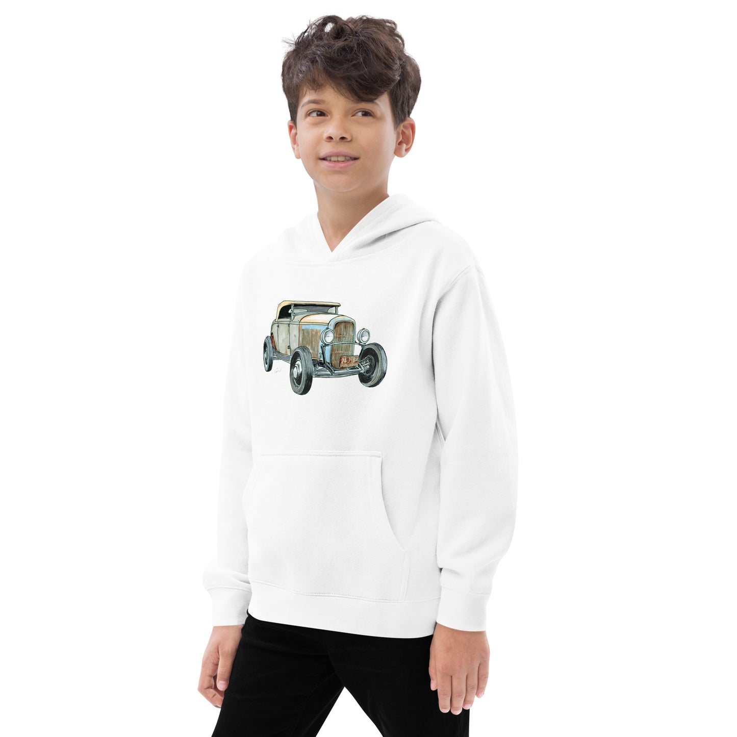 1932 F BF Roadster Kids fleece hoodie