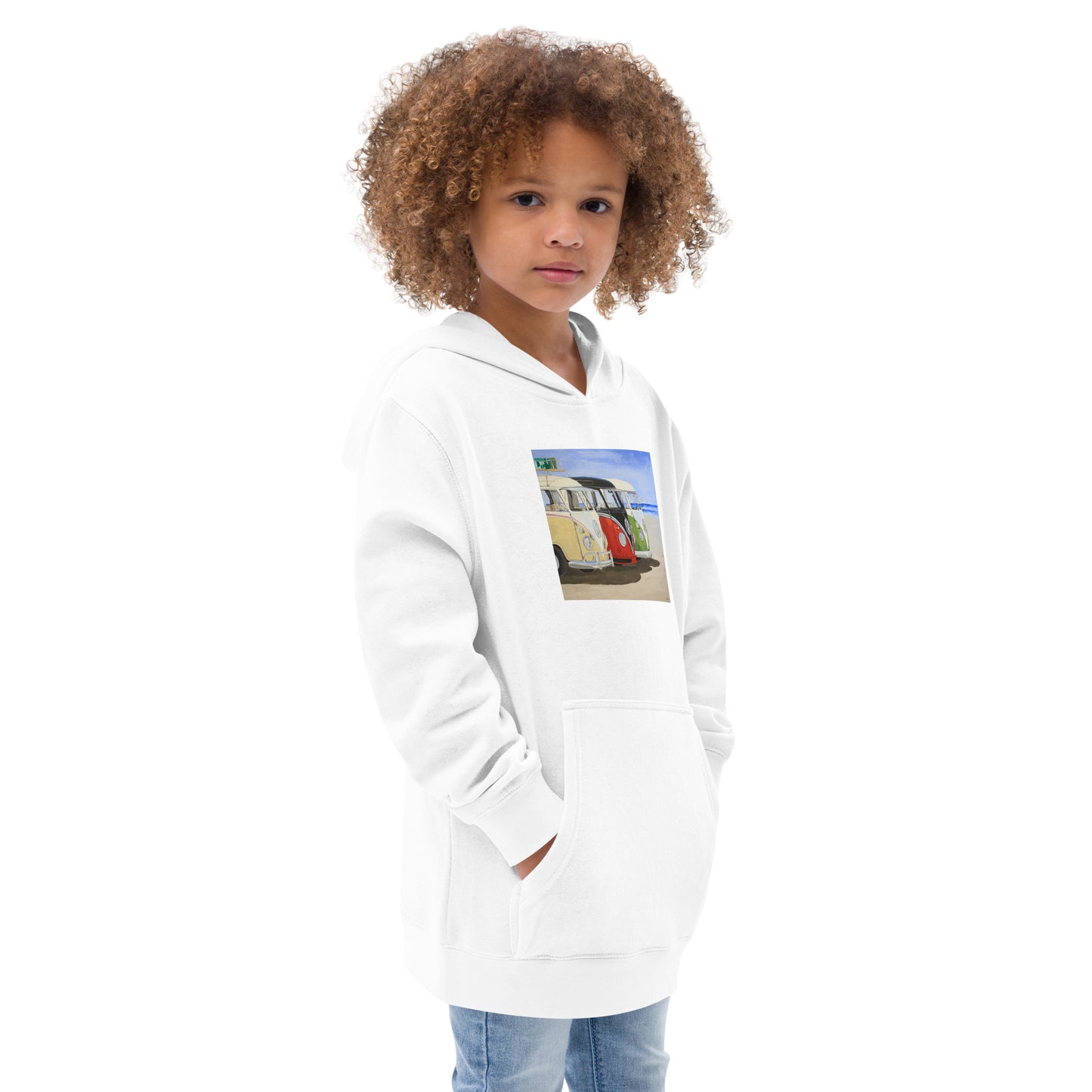 Dubs on the Beach Kids fleece hoodie