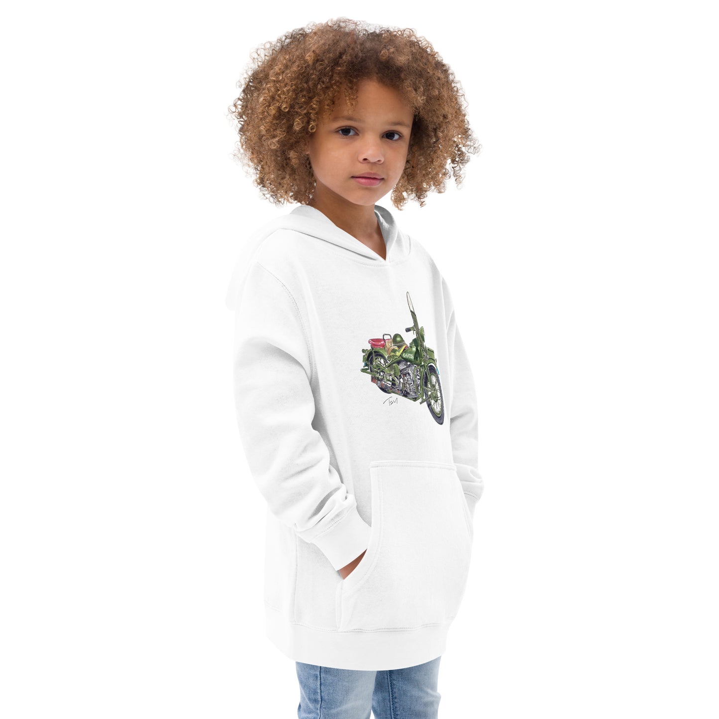 Model 42 WLC HD Motorcycle Kids fleece hoodie