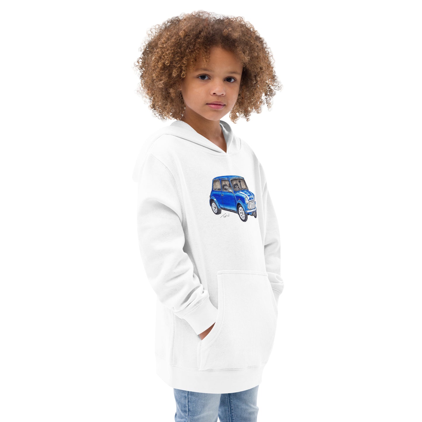 1978 M Cooper Blue Kids fleece hoodie