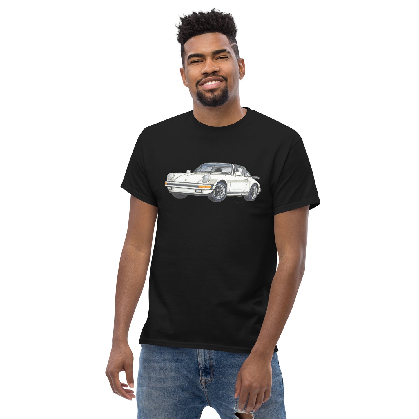 1986 911 Targa White Men's classic tee