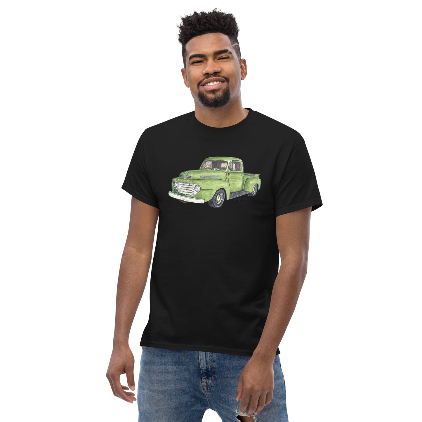 Vintage 1949 F Truck Green Men's classic tee