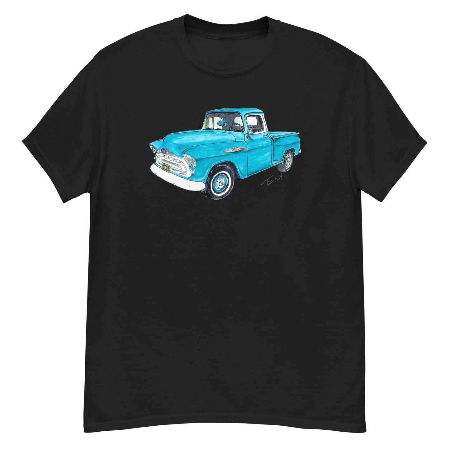 Vintage 1957 C Truck Blue Men's classic tee