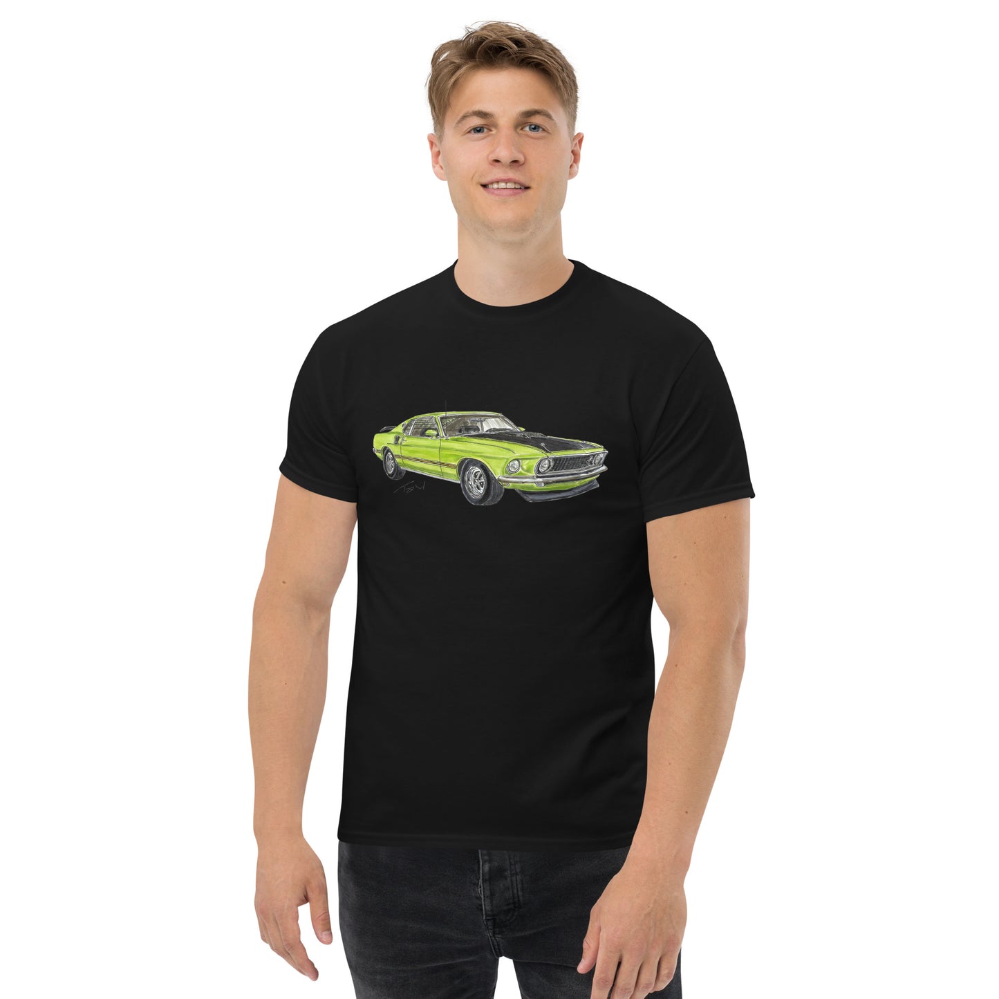 1969 M Mach 1 Green Men's classic tee