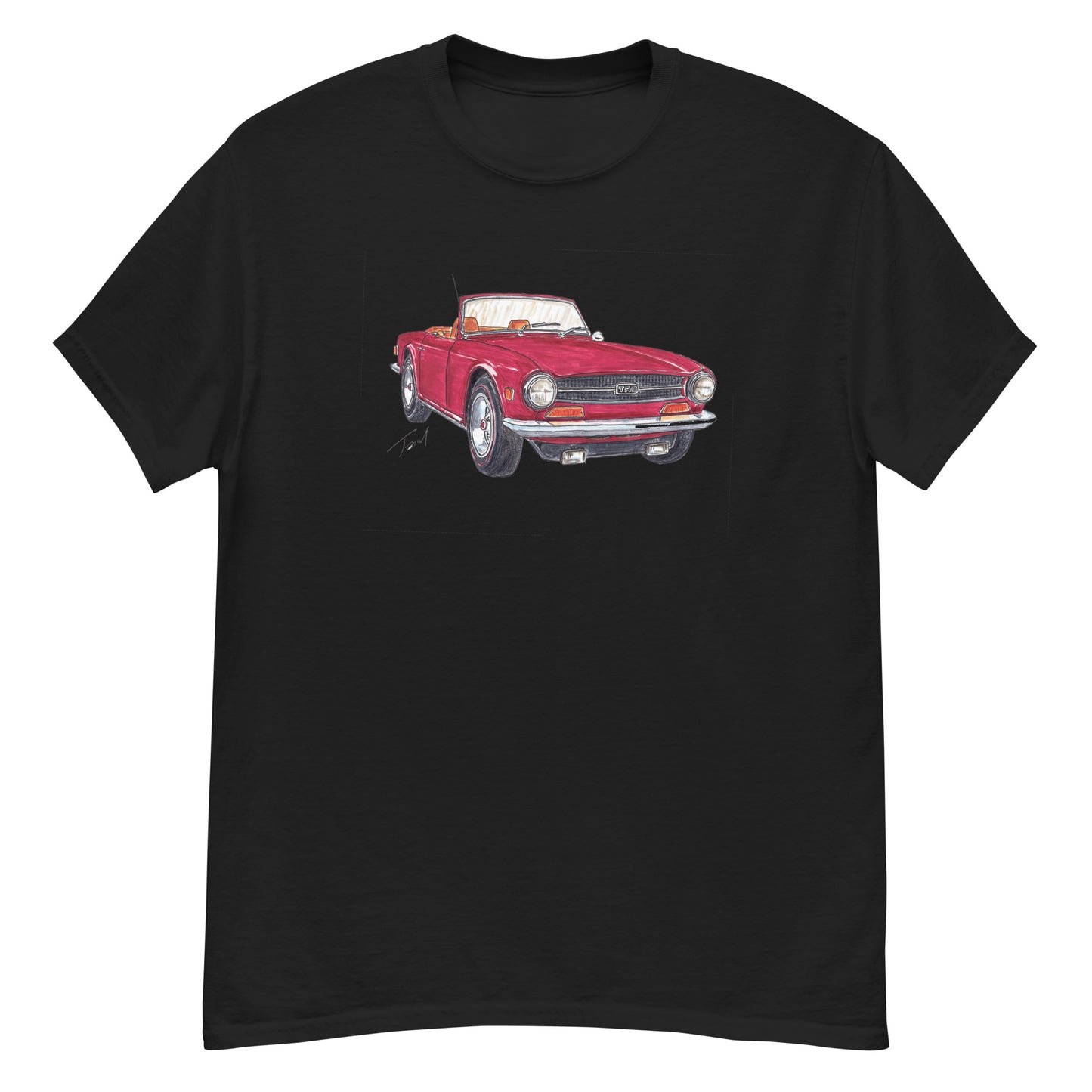 British TR6 Burgundy Men's classic tee