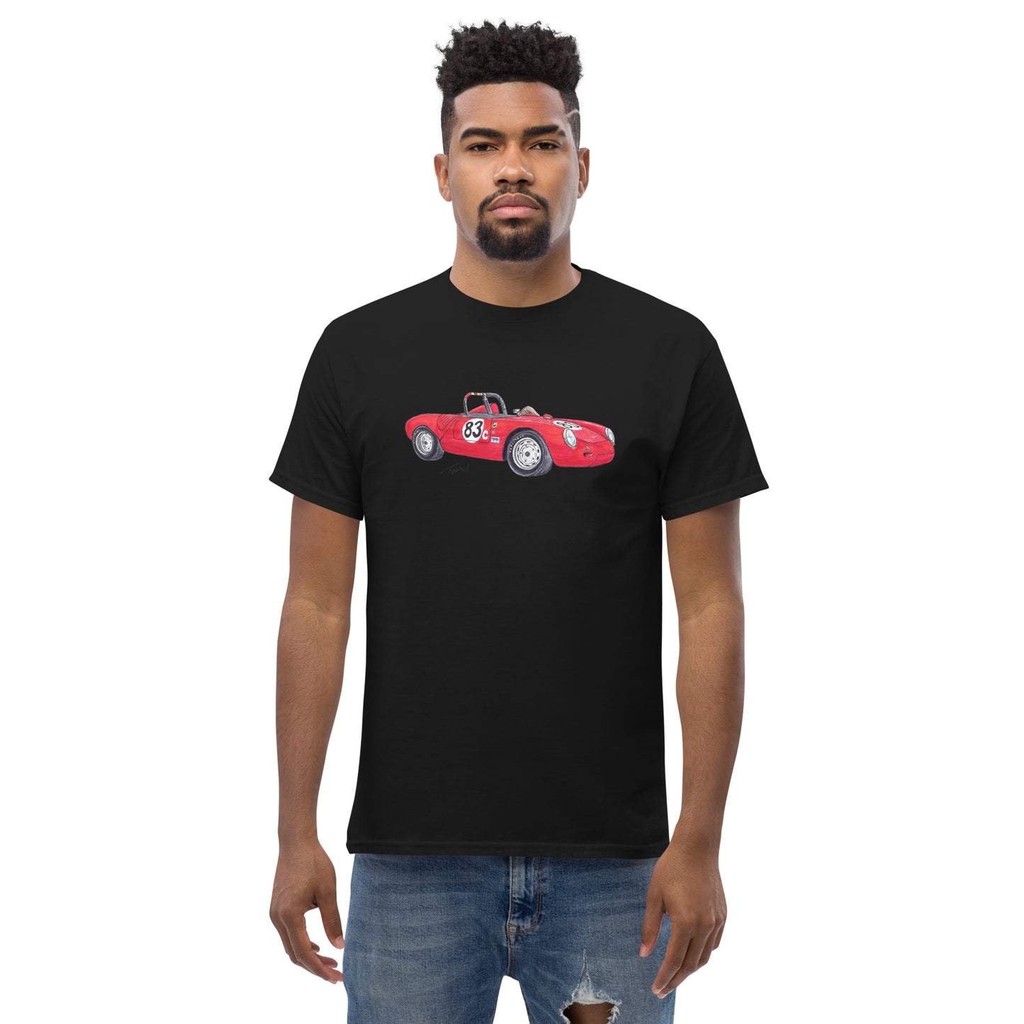 1955 P 550A Spyder Red Men's classic tee