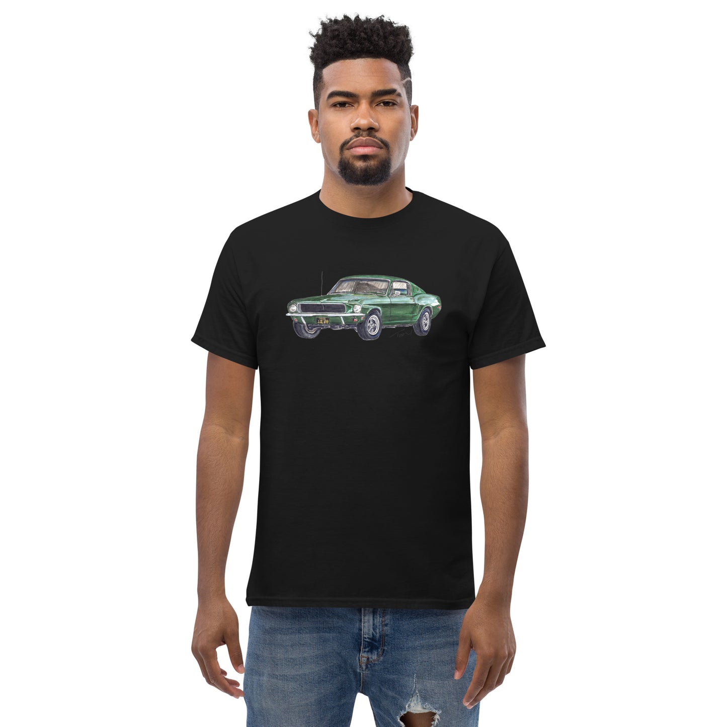 1968 B Mustang GT Green Men's classic tee