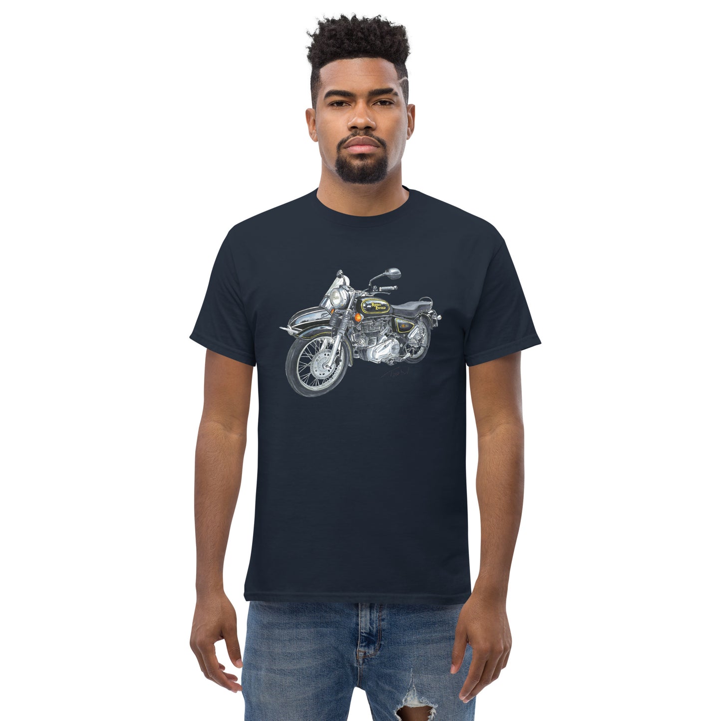 British Royal Enfield Motorcycle SC Men's classic tee