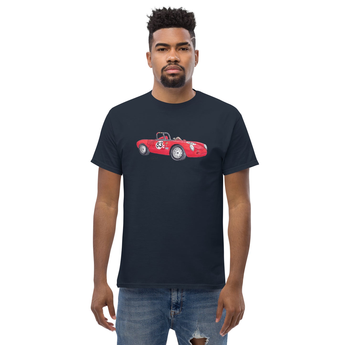 1955 P 550A Spyder Red Men's classic tee