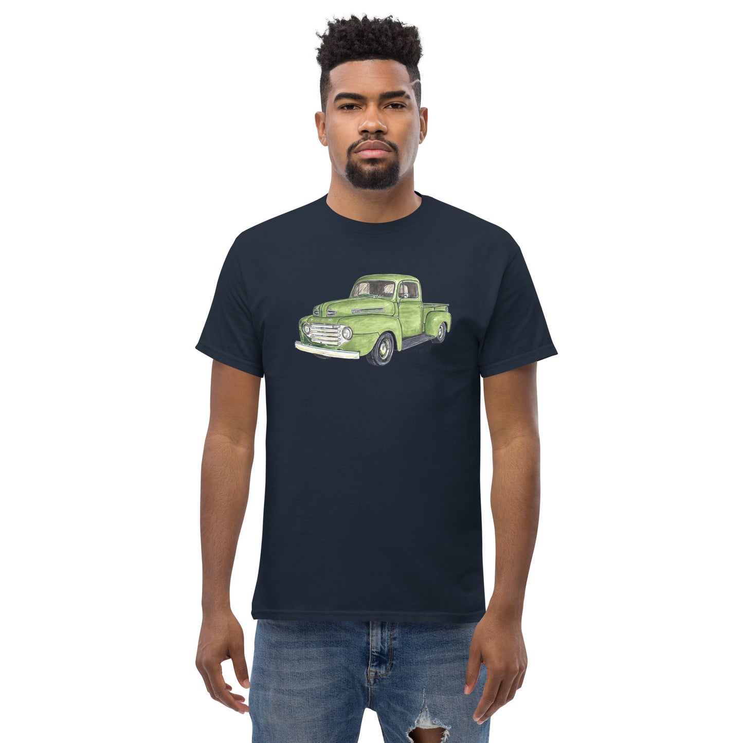 Vintage 1949 F Truck Green Men's classic tee