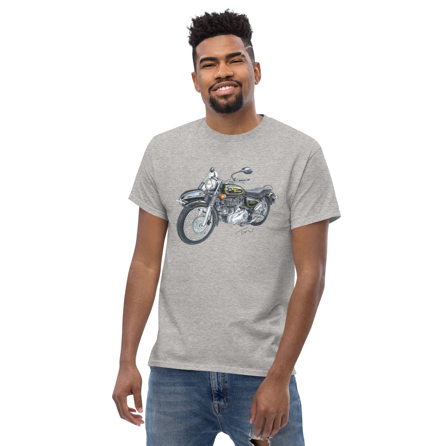 British Royal Enfield Motorcycle SC Men's classic tee