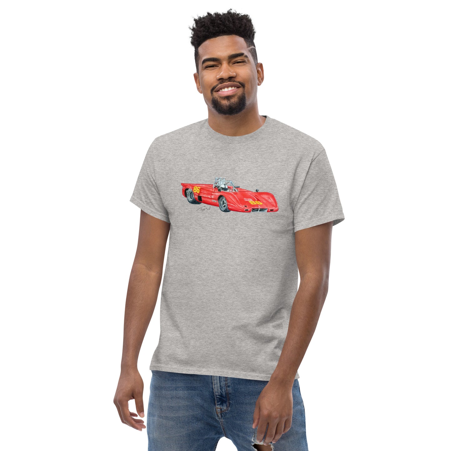 British 1970 McL CAN AM Racecar Men's classic tee