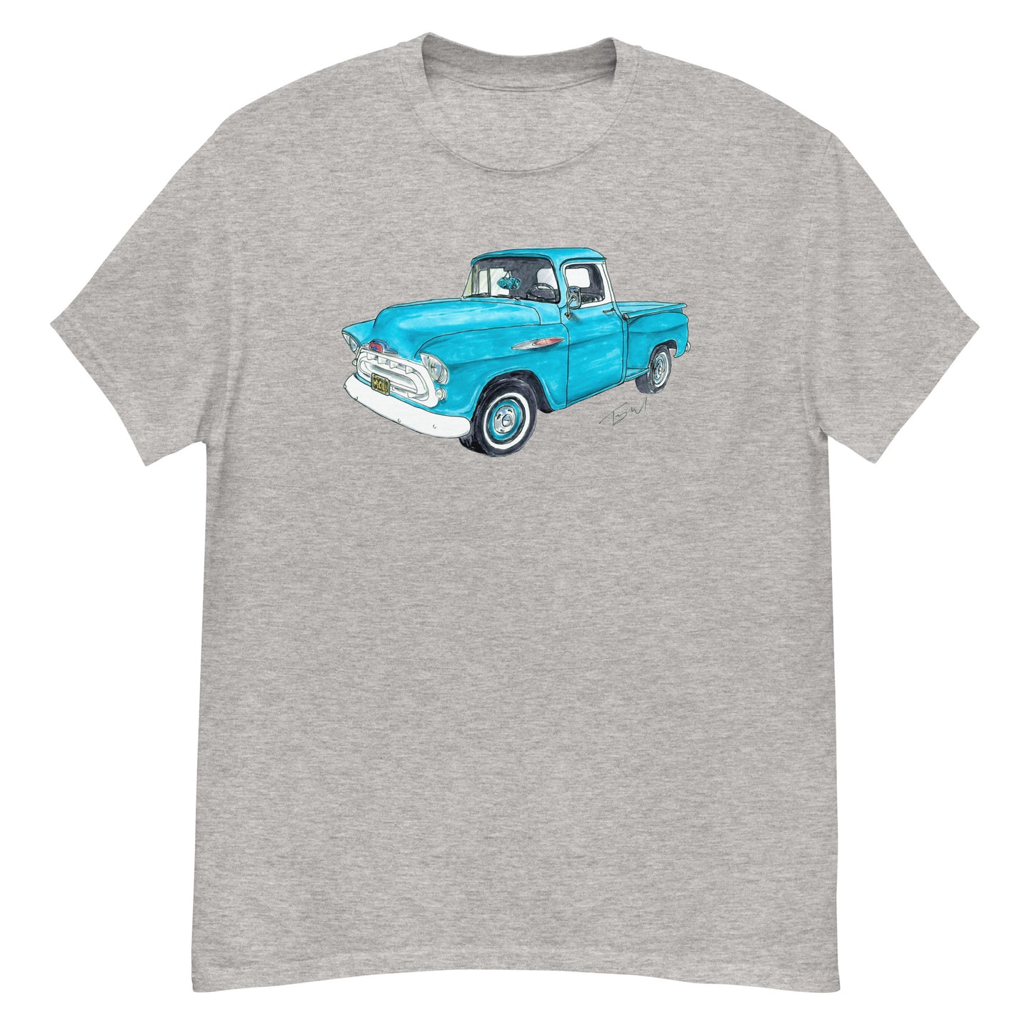 Vintage 1957 C Truck Blue Men's classic tee